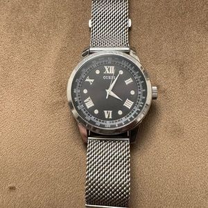 U0683G1 Men's Sport Black Dial Stainless Steel Mesh Bracelet Watch